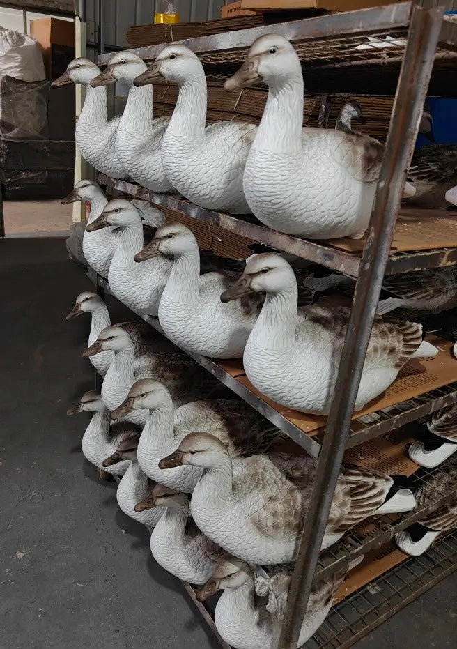 Full Body Juvie Snow Goose Decoys "PE Plastic" (hard body) - "Per 6-Pack"