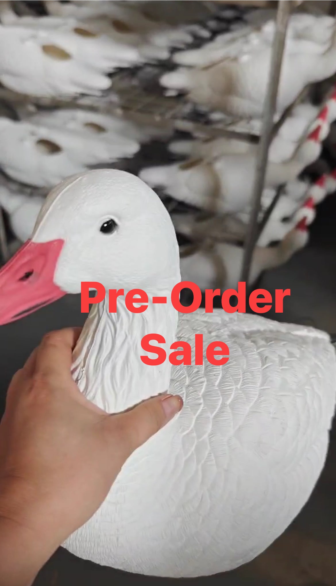 *PRE-ORDER SALE* Full Body Snow Goose Decoys "EVA Plastic" (flexible body) - “Per Dozen”