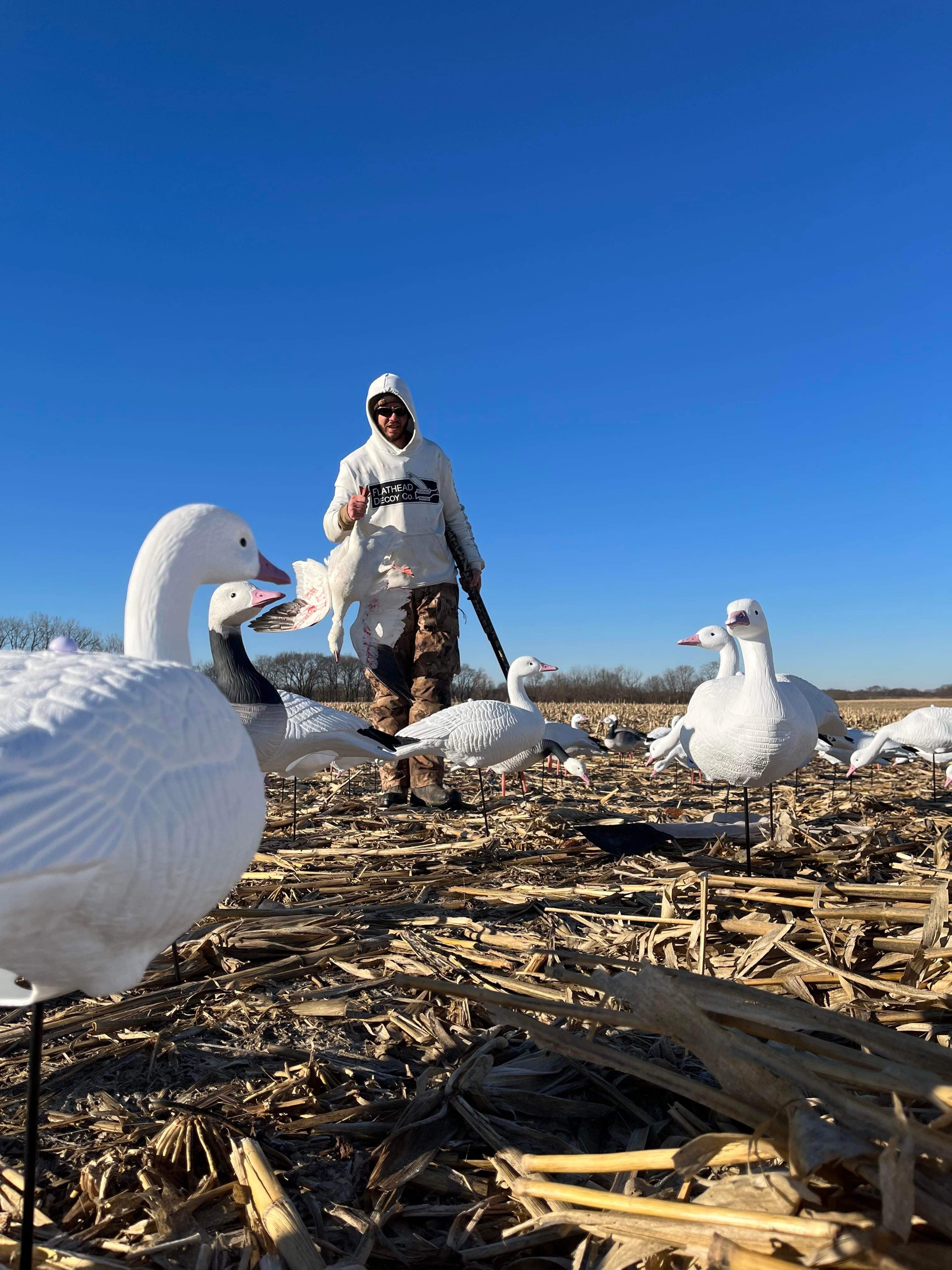 Full Body Snow Goose Decoys "EVA Plastic" (flexible body) - “Per Dozen