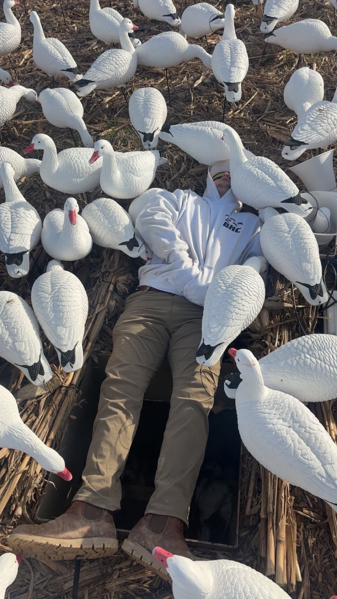 Full Body Snow Goose Decoys "PE Plastic" (hard body) - “Per 6-Pack”