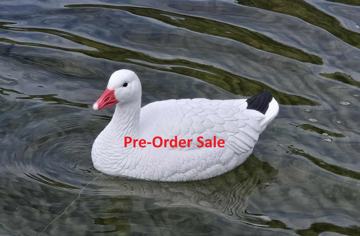 "Pre-Order Sale" Snow Goose Floater Decoys "PE Plastic" (hard body) "Per 6-Pack"