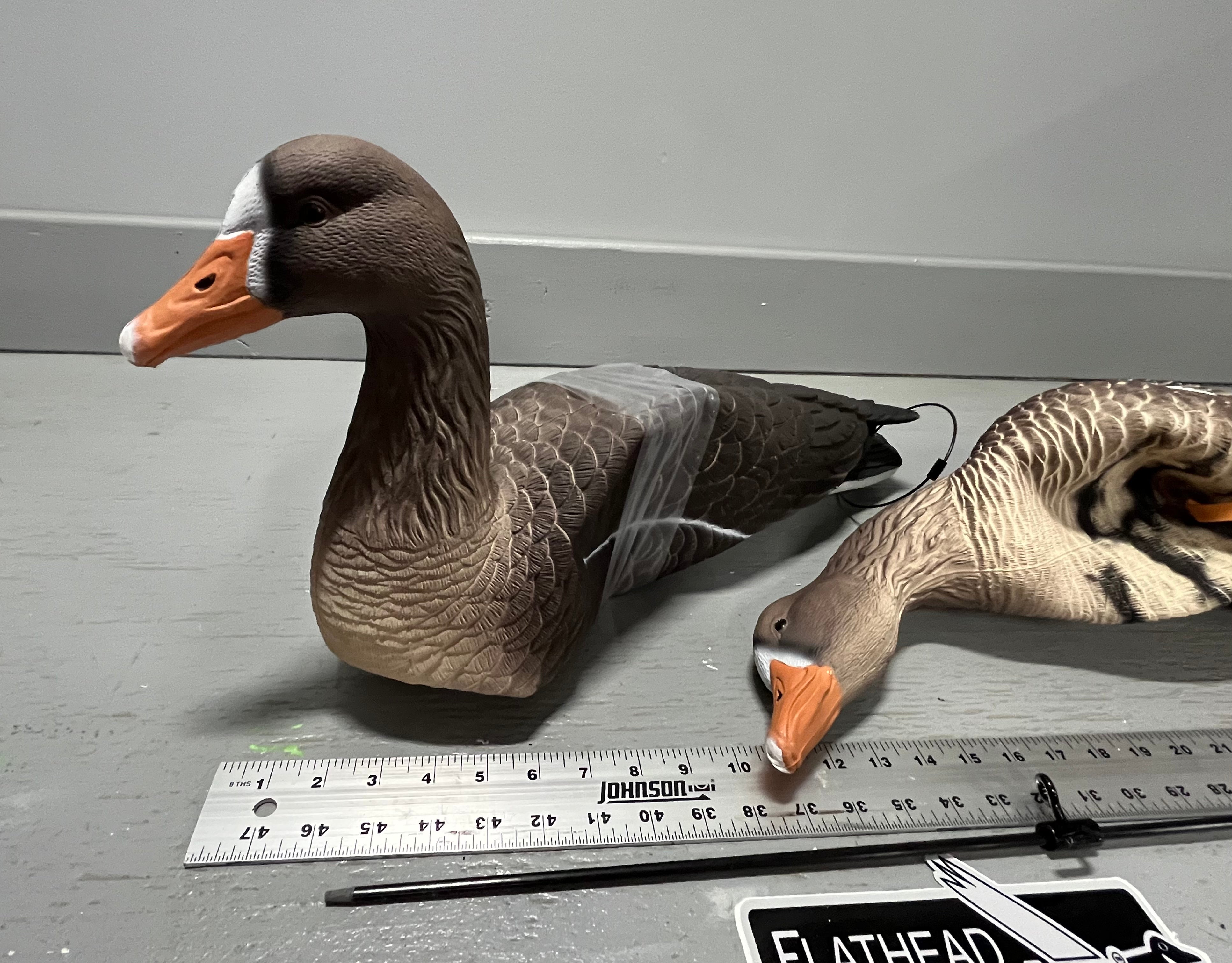 “PRE-ORDER SALE” Full Body Specklebelly Goose Decoys "EVA Plastic" (flexible body) - "Per Dozen"