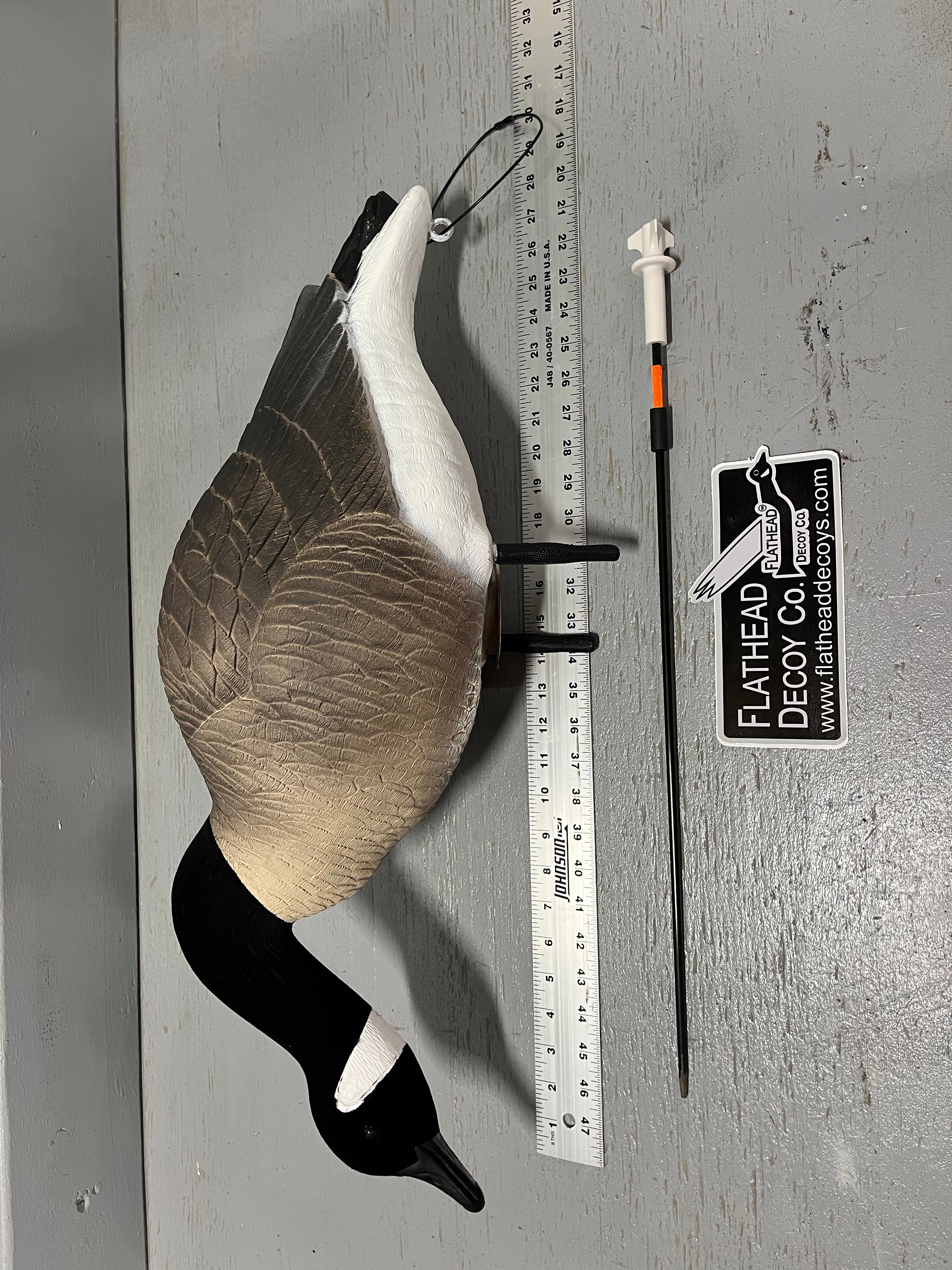 “PRE-ORDER SALE” Full Body "Magnum" Canada Goose Decoys "PE Plastic" with Flocked Heads. - "Per 6-Pack"