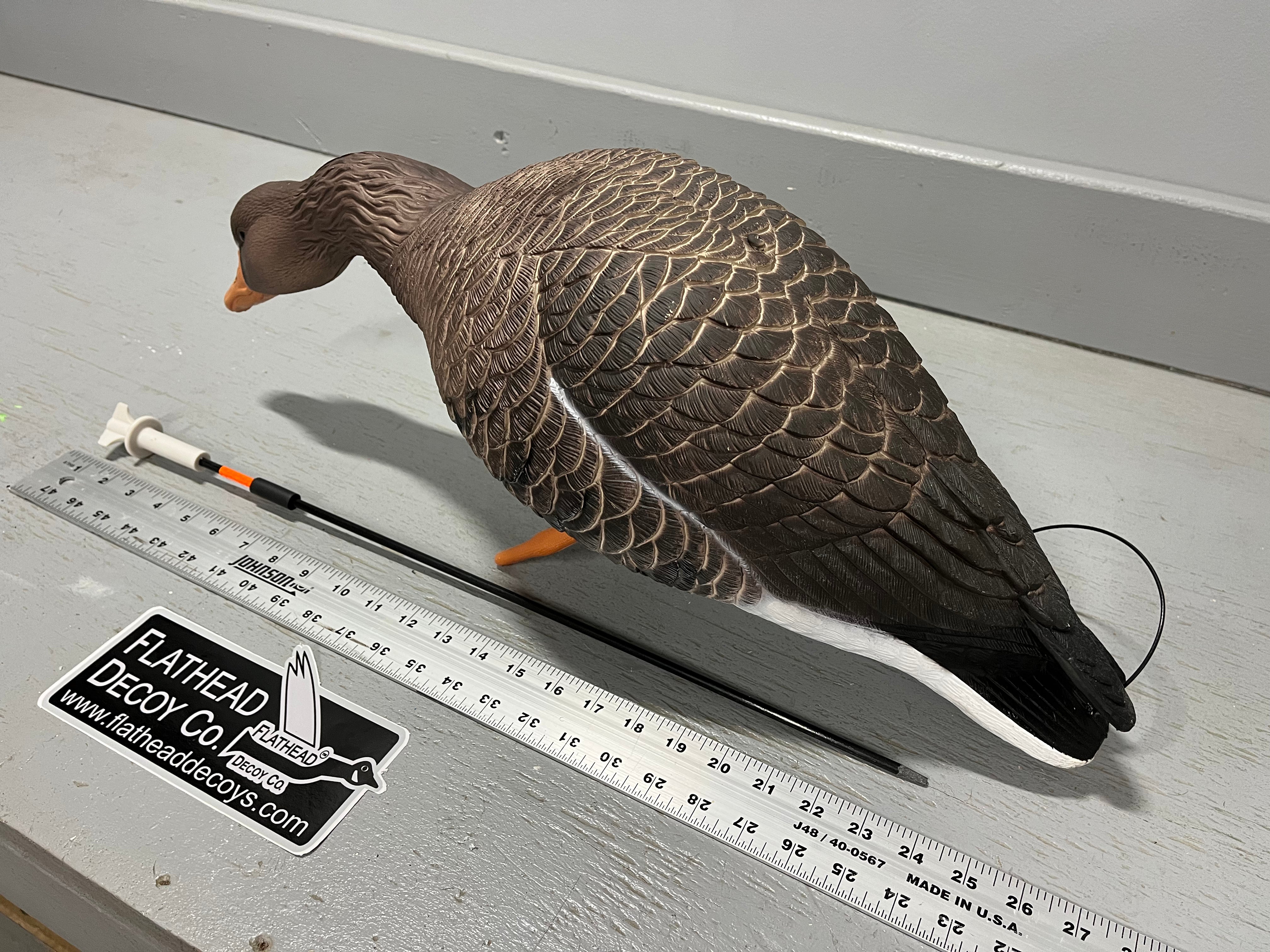 “PRE-ORDER SALE” Full Body Specklebelly Goose Decoys "PE PLASTIC" with Ring Bases - "Per 6-Pack"