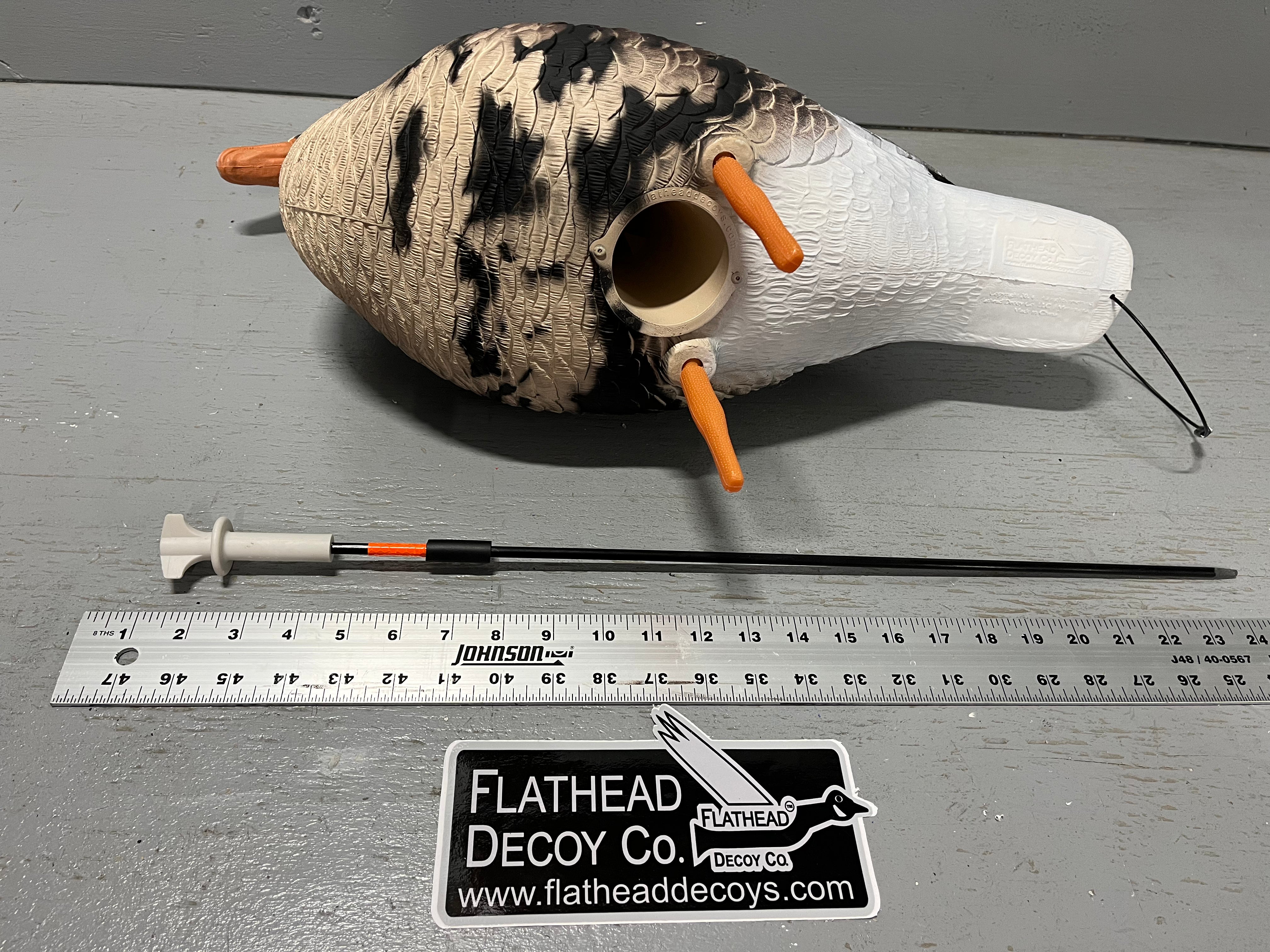 “PRE-ORDER SALE” Full Body Specklebelly Goose Decoys "PE PLASTIC" with Ring Bases - "Per 6-Pack"