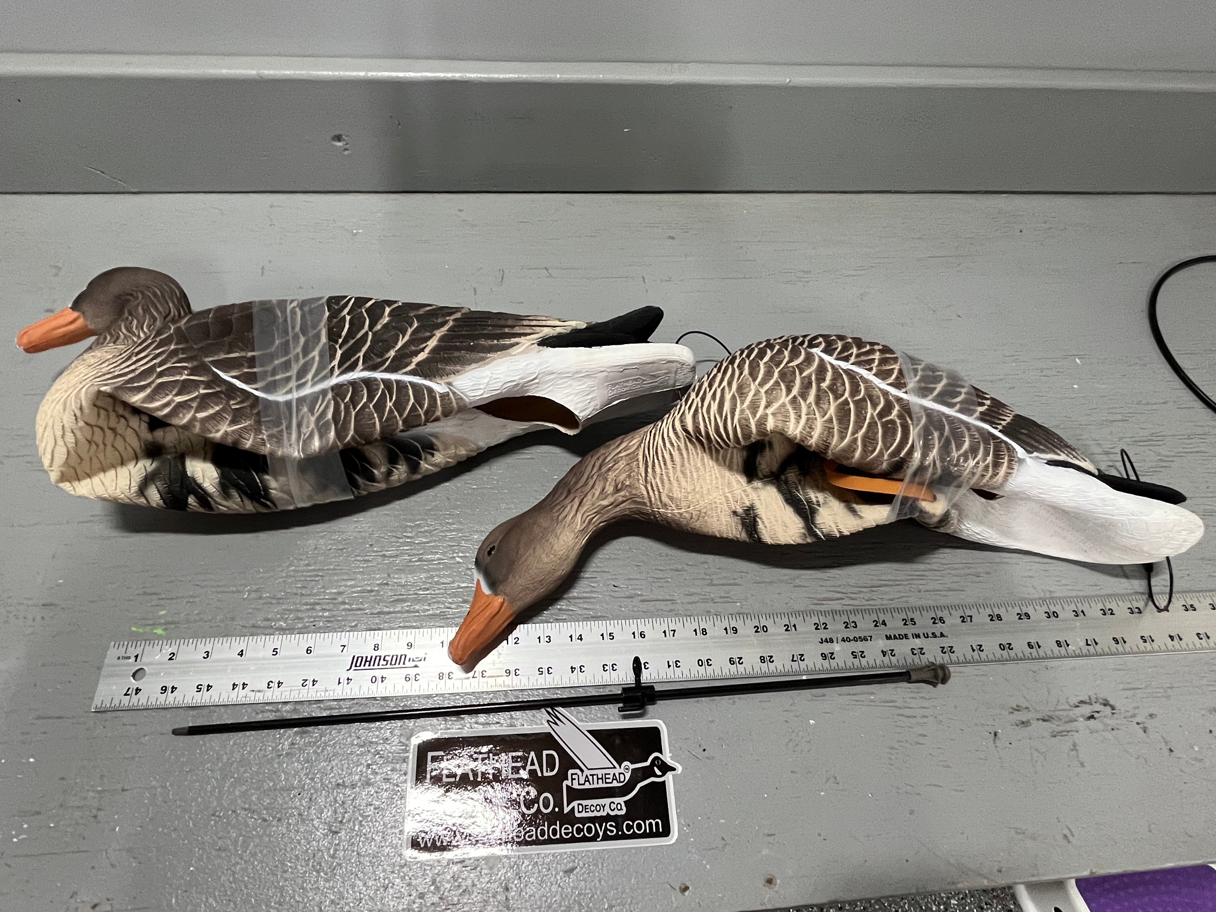 “PRE-ORDER SALE” Full Body Specklebelly Goose Decoys "EVA Plastic" (flexible body) - "Per Dozen"