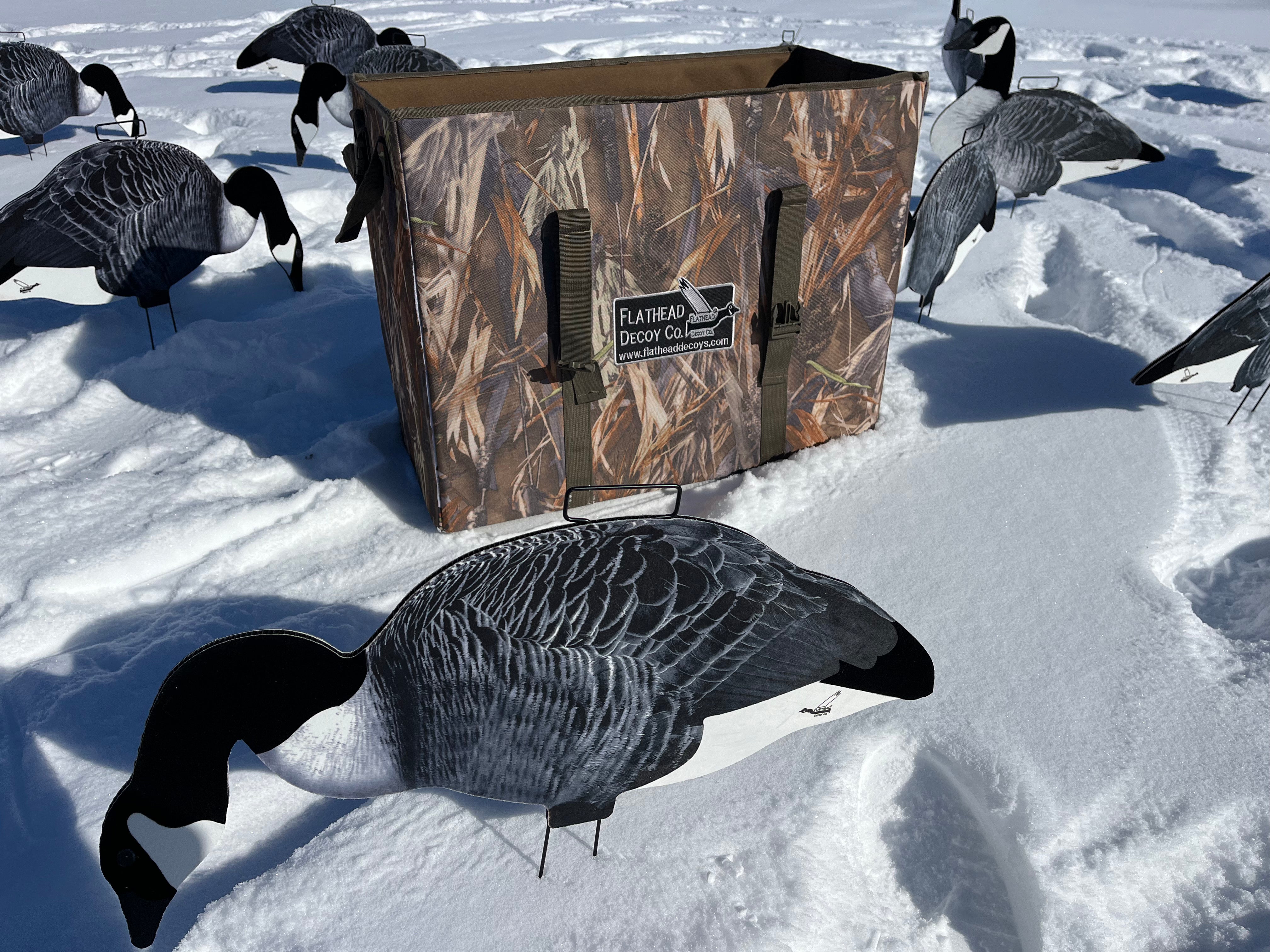 Fully Flocked Canada Goose Silhouette Decoys   "OUTFITTERS (60) PACK"      FREE BAG!