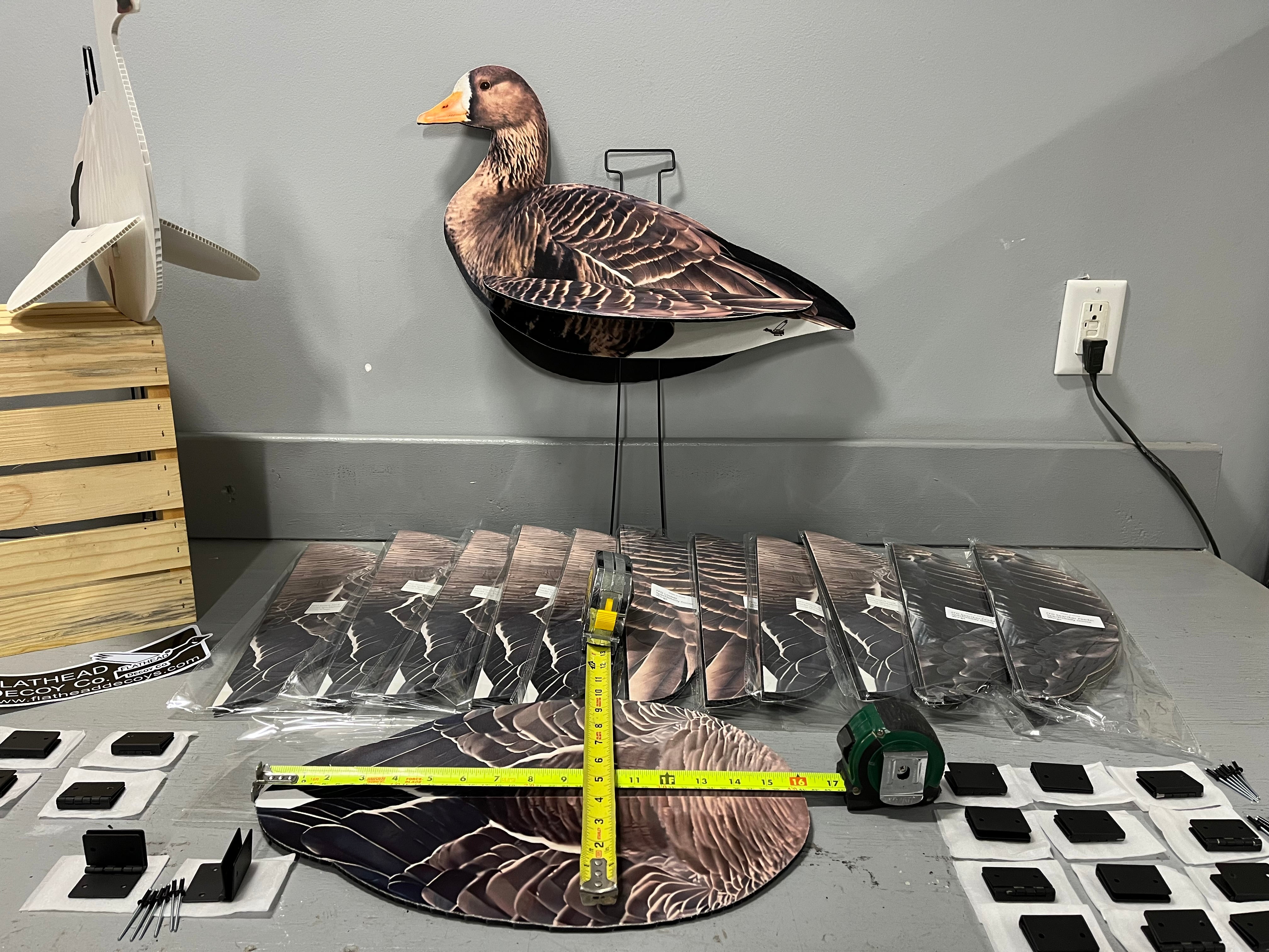 Specklebelly Goose Silhouette Wing Kit - "Per Dozen"