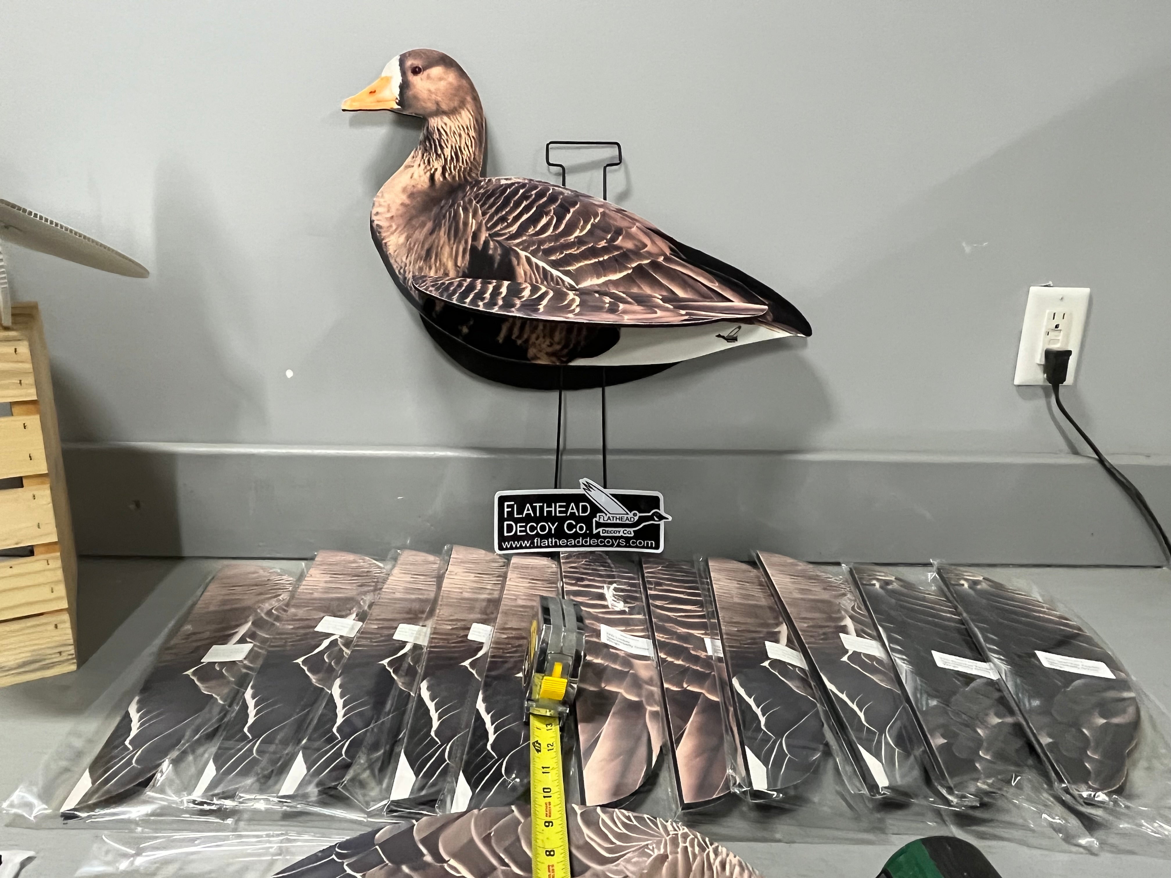 Specklebelly Goose Silhouette Wing Kit - "Per Dozen"