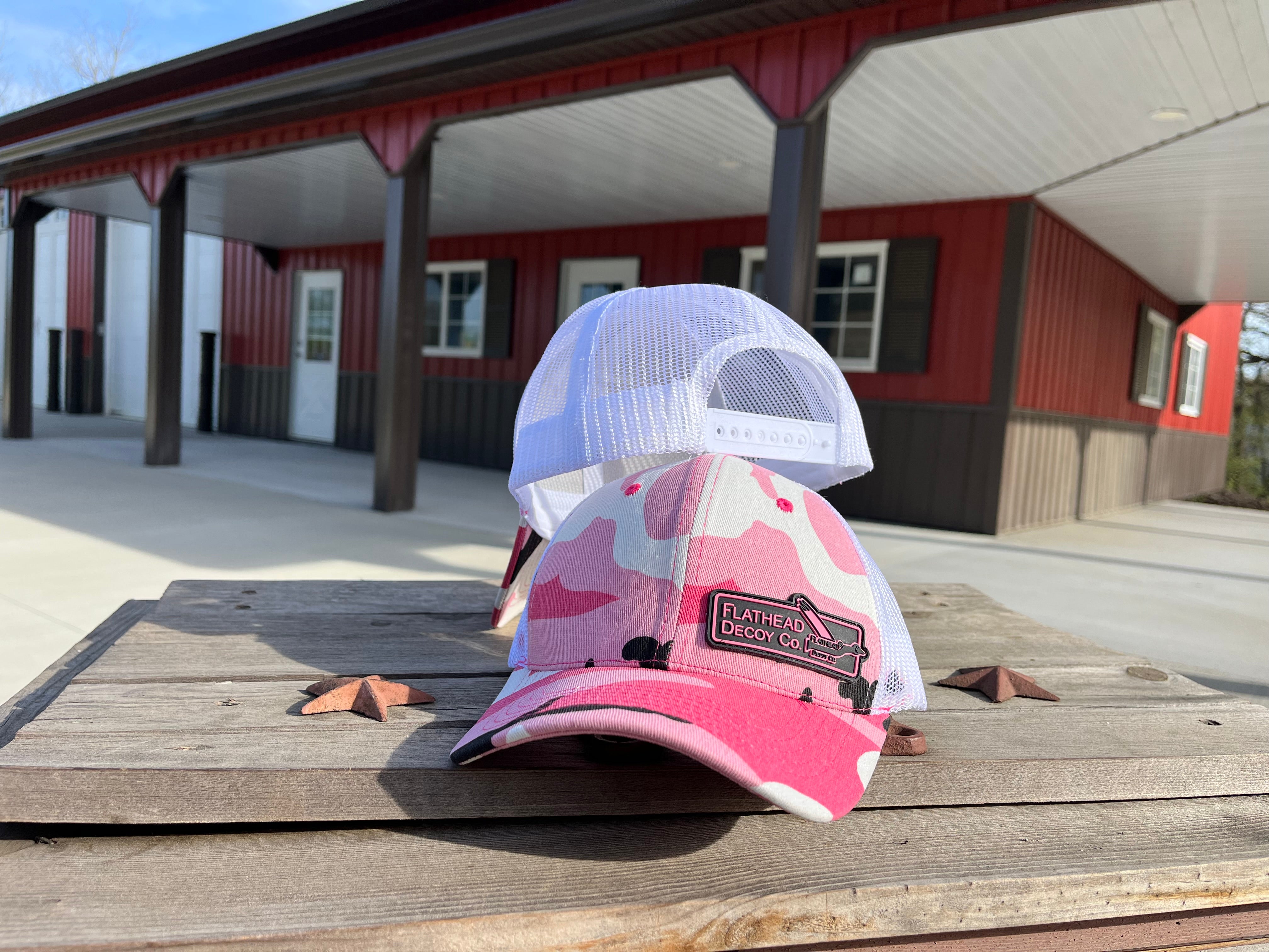 Pink Camo SnapBack w/Premium Rubber Patch