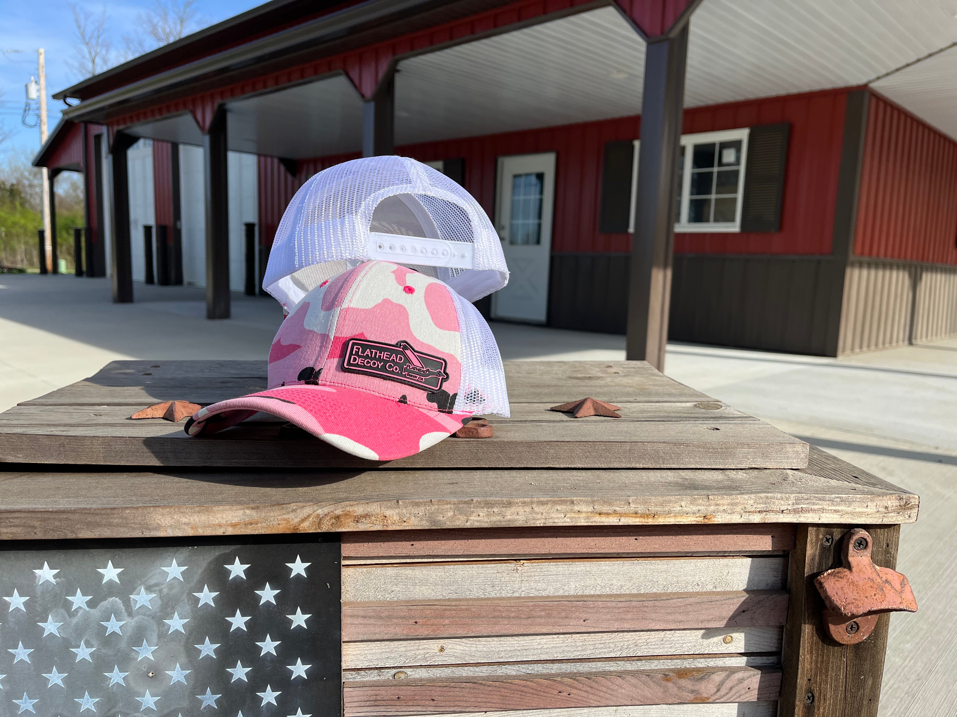 Pink Camo SnapBack w/Premium Rubber Patch